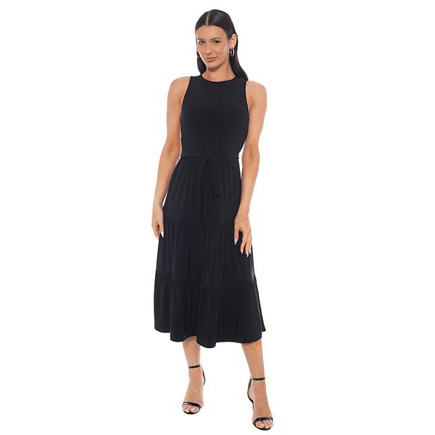 Women's Tash + Sophie Halter Tiered Maxi Dress