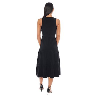 Women's Tash + Sophie Halter Tiered Maxi Dress