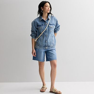 Women's Sonoma Goods For Life Oversized Denim Jacket