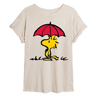 Juniors' Peanuts Woodstock Oversized Tee