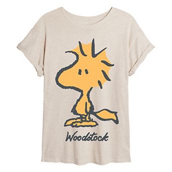 Juniors' Peanuts Woodstock Oversized Tee