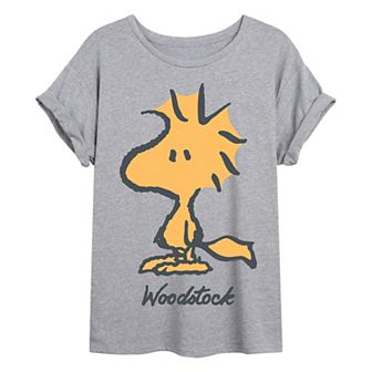 Juniors' Peanuts Woodstock Oversized Tee