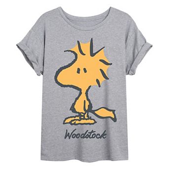 Juniors' Peanuts Woodstock Oversized Tee
