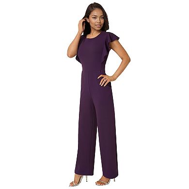Women's bebe Flutter Sleeve Core Jumpsuit