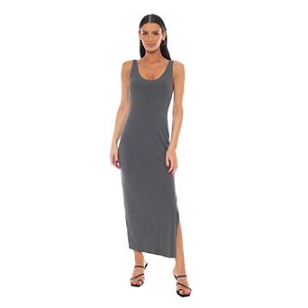 Women's bebe V-Neck Tank Rib Maxi Dress