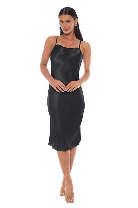 Женские платья bebe Juniors' bebe Satin Midi Dress
