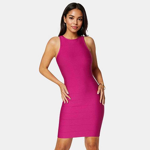 Женские платья bebe Women's bebe Racer Neck Mini Dress