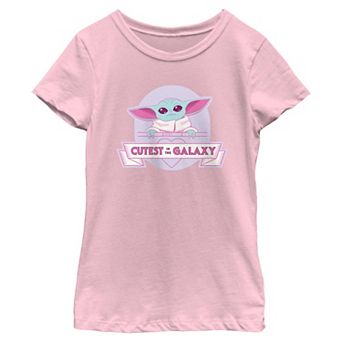 Girls 3-16 Star Wars Cutest In The Galaxy Short Sleeve Graphic Tee