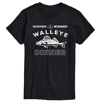 Big & Tall Winner Winner Walleye Dinner Graphic Tee