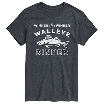 Big & Tall Winner Winner Walleye Dinner Graphic Tee