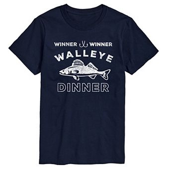 Big & Tall Winner Winner Walleye Dinner Graphic Tee