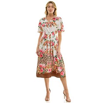 Women's Figueroa & Flower Printed Peasant Dress