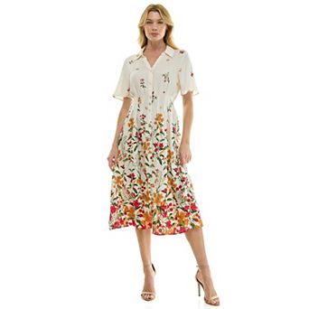 Women's Figueroa & Flower Printed Peasant Dress