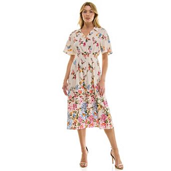 Women's Figueroa & Flower Printed Peasant Dress