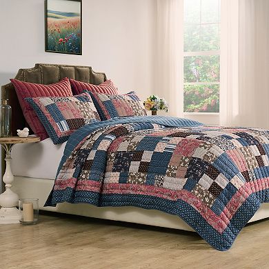 Greenland Home Fashions Shiloh Quilt Set
