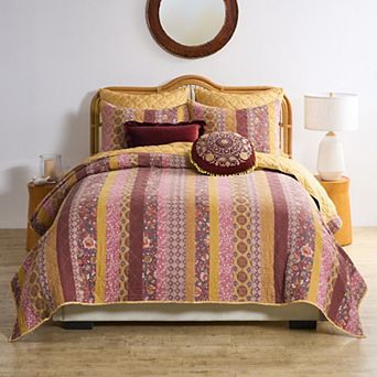 Greenland Home Fashions Marigold Quilt Set