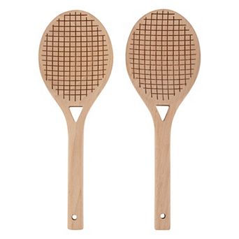 Deal Bar 2 pk Solid Beech Wood Serving Spoons