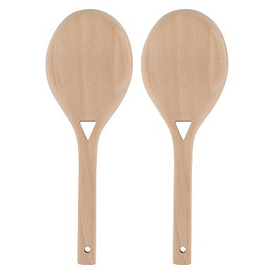 Deal Bar 2-pk. Solid Beech Wood Serving Spoons