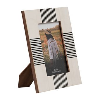 Modern Wooden Picture Frame - Decorative Home & Office Decor - Freestanding or Wall Mount