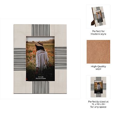 Modern Wooden Picture Frame - Decorative Home & Office Decor - Freestanding or Wall Mount