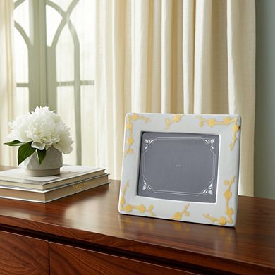 Traditional Porcelain Picture Frame - Elegant Stoneware Photo Display for Home, Office, Bedroom