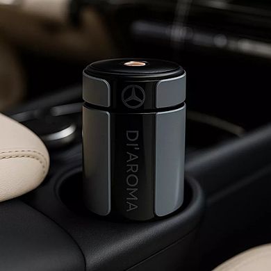 Di'Aroma Ultrasonic Car Diffuser, Rechargeable Waterless Aromatherapy w 2 Refill Bottles