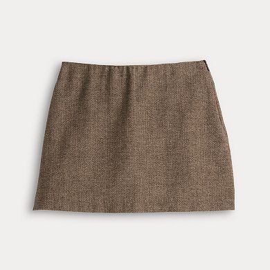 Juniors' SO® Curvy Fit Mini Skort