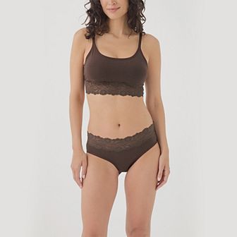 Lace Smooth Cup Bralette Made With Organic Cotton