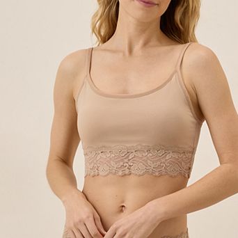 Lace Smooth Cup Bralette Made With Organic Cotton