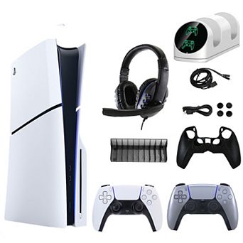 PS5 Slim Console with Additional DualSense & Accessories Kit