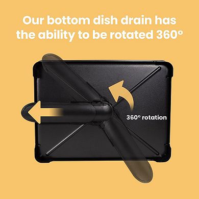 Dish Drying Rack, 2 Tier Large Dish Rack, Stainless Steel Dish Drainer for Kitchen Counter