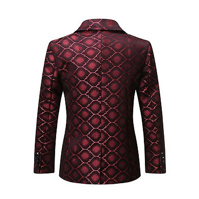 Boys 6-14 3 pc Slim Fit One-Button Suit Blazer + Pants + Bowtie Formal Wedding