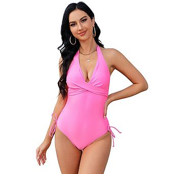 Women's One Piece Swimsuit Tummy Control Adjustable Straps Bathing Suits