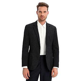 Men's Sport Coats Blazers Linen Suit Jacket Casual Blazer for Men One Button