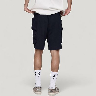 Men's Drawstring Waist Relaxed Fit Everyday Casual Shorts with Side Pockets