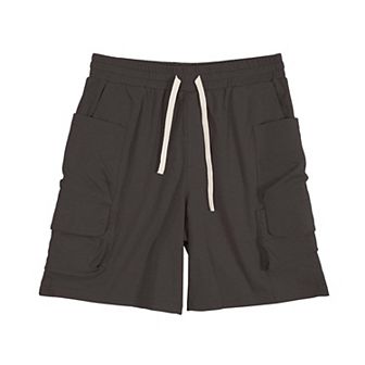 Men's Drawstring Waist Relaxed Fit Everyday Casual Shorts with Side Pockets