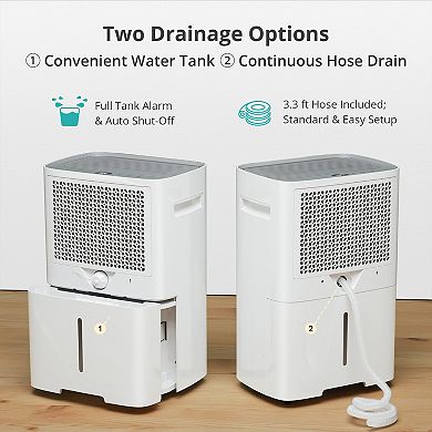 Energy Star Most Efficient Dehumidifier 52 Pints for 4,500 Sq. Ft.
