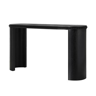Vintage Console Table Entryway Accent Table with Beaded Trim