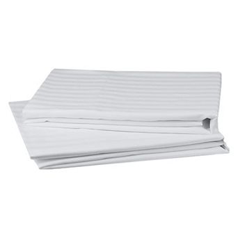 California Design Den 100% Cotton Striped Pillow Cases Set of 2 - Soft 400 Thread Count Sateen