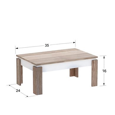 Decorotika Manhattan Coffee Table White Coffee