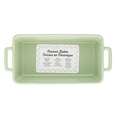 10 Strawberry Street Ceramic Baker with Wheat Detailing