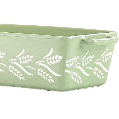 10 Strawberry Street Ceramic Baker with Wheat Detailing