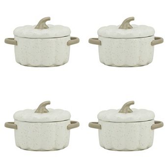 10 Strawberry Street Set of 4 Pumpkin Shaped Bakeware