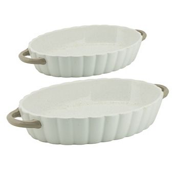 10 Strawberry Street Set of 2 Pumpkin Shaped Oven to Table Bakeware