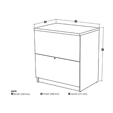 Bestar Standard Lateral File Cabinet