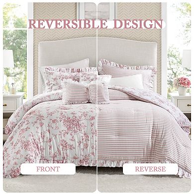 Madison Park Essentials Colette Comforter Set with Coordinating Throw Pillows