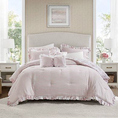 Madison Park Essentials Colette Comforter Set with Coordinating Throw Pillows