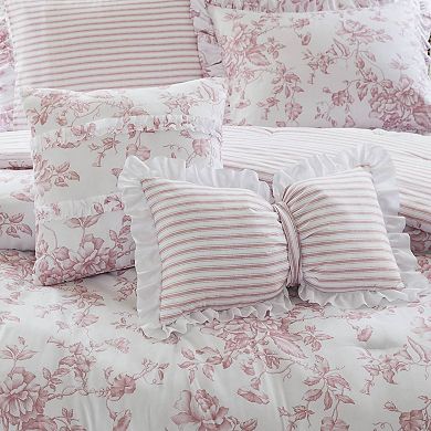Madison Park Essentials Colette Comforter Set with Coordinating Throw Pillows