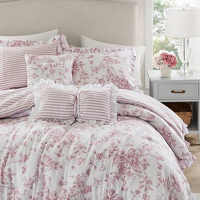 Madison Park Essentials Colette Comforter Set with Coordinating Throw Pillows