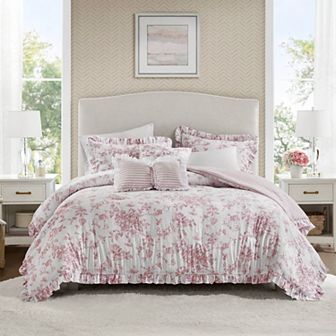 Madison Park Essentials Colette Comforter Set with Coordinating Throw Pillows